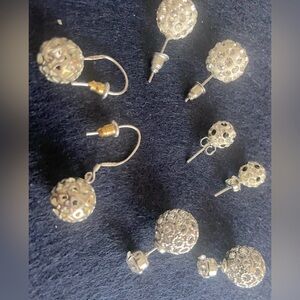 Fashion  Silver classic ball earrings for Women